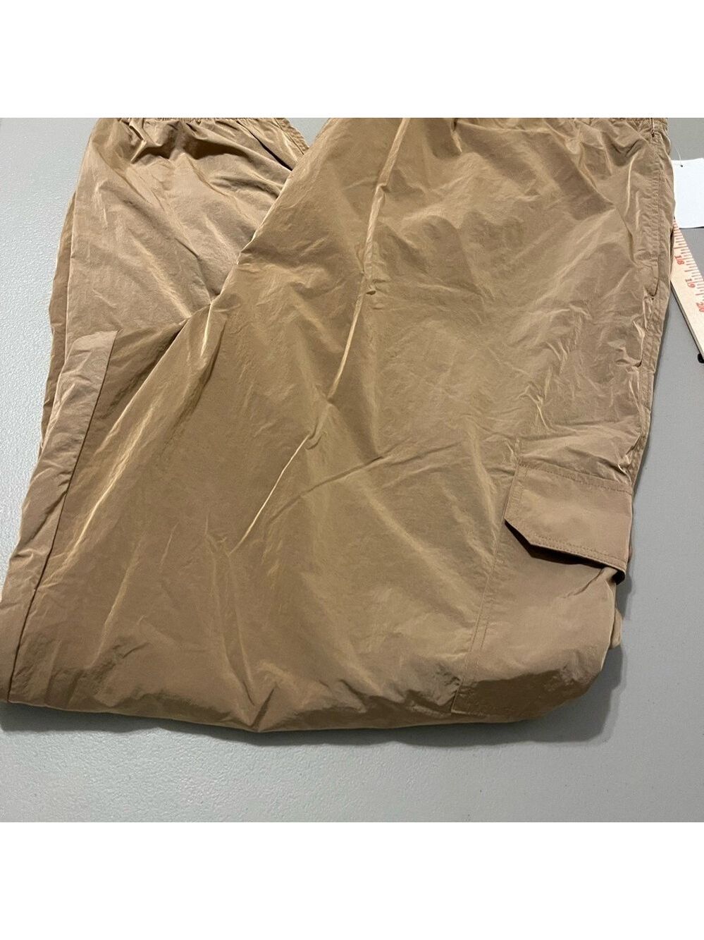 Good American Essential Cargo Trousers GP0871 Bronze Brown001 Size 6